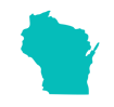 Wisconsin - Teal Icon